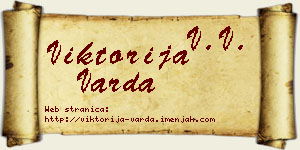Viktorija Varda vizit kartica